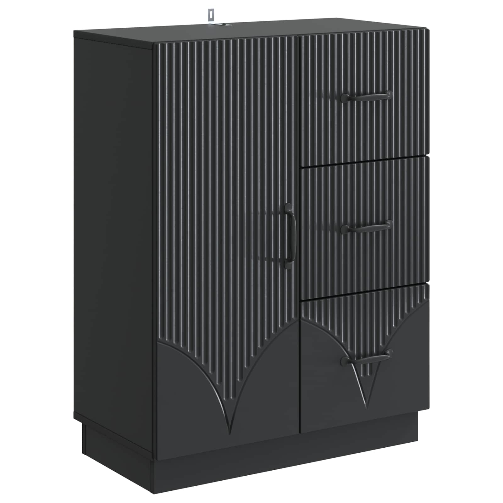 Kreveta s ladicama Crna 66 x 34,5 x 87 cm Konstruirano drvo