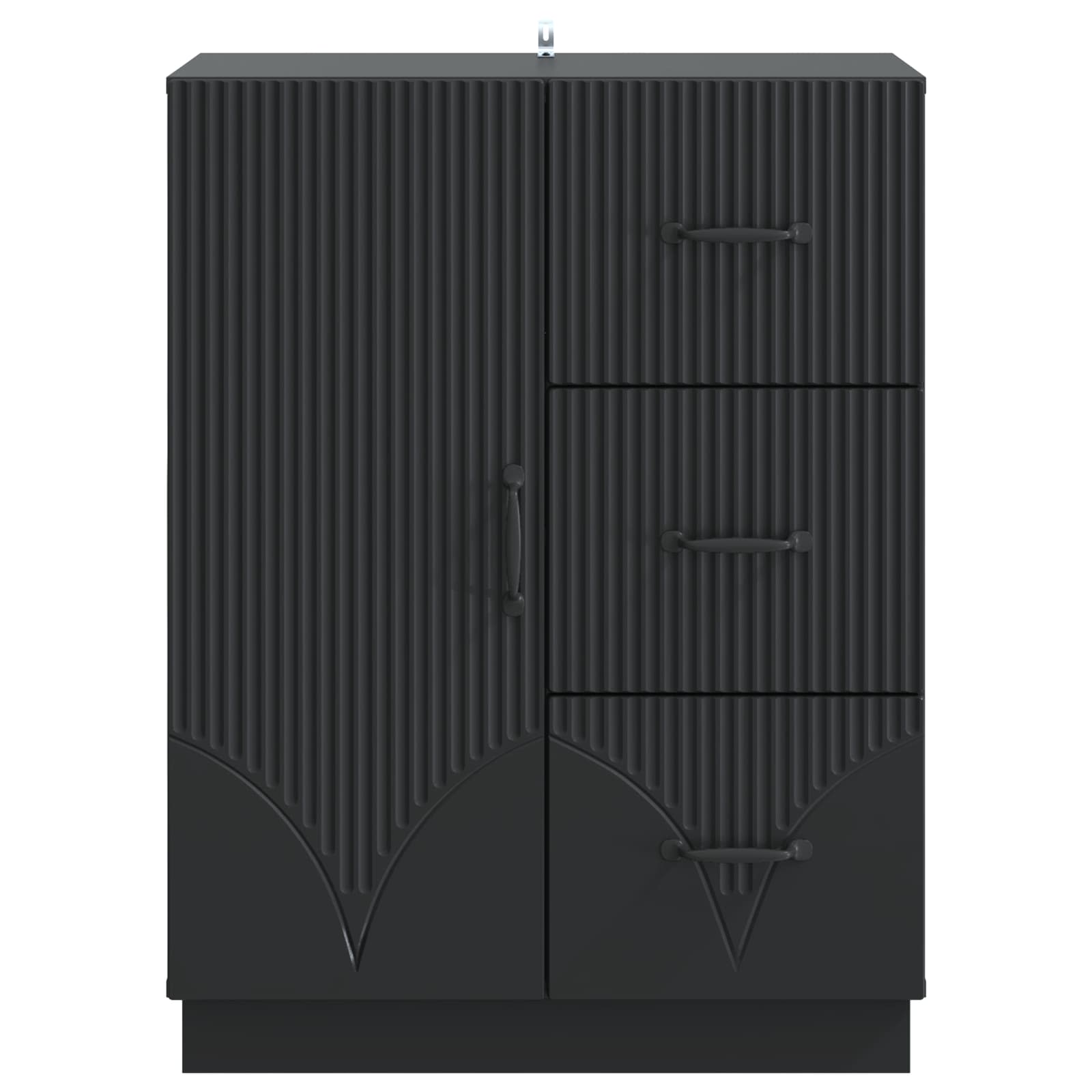 Kreveta s ladicama Crna 66 x 34,5 x 87 cm Konstruirano drvo