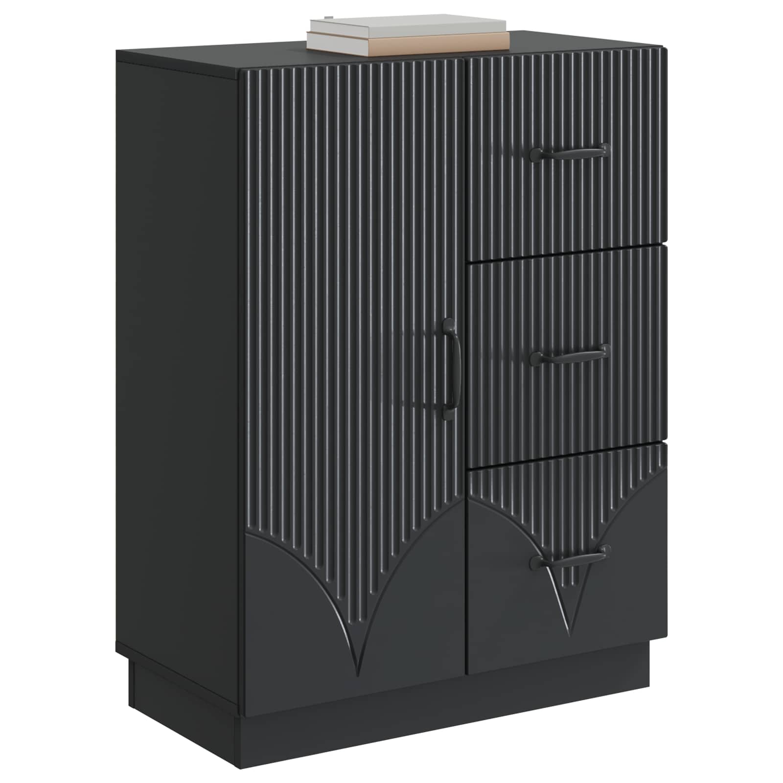 Kreveta s ladicama Crna 66 x 34,5 x 87 cm Konstruirano drvo