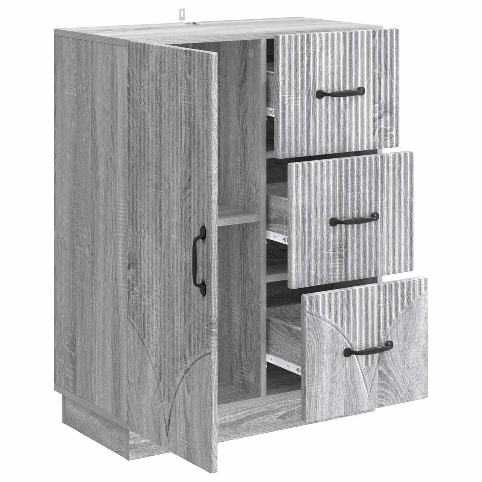 Kreveta Siva sonoma 66 x 34,5 x 87 cm Konstruirano drvo