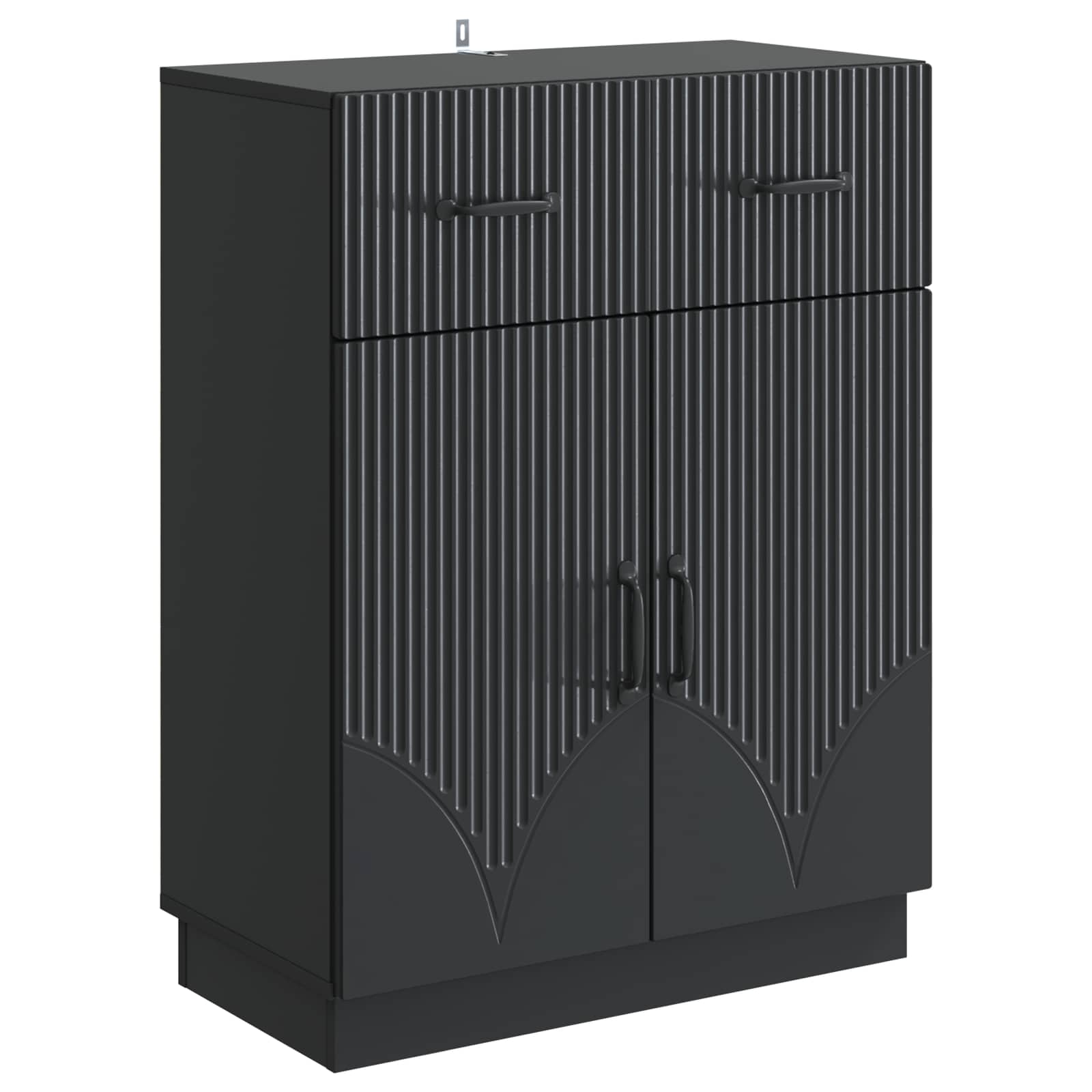Kreveta s ladicama Crna 66 x 34,5 x 87 cm Konstruirano drvo