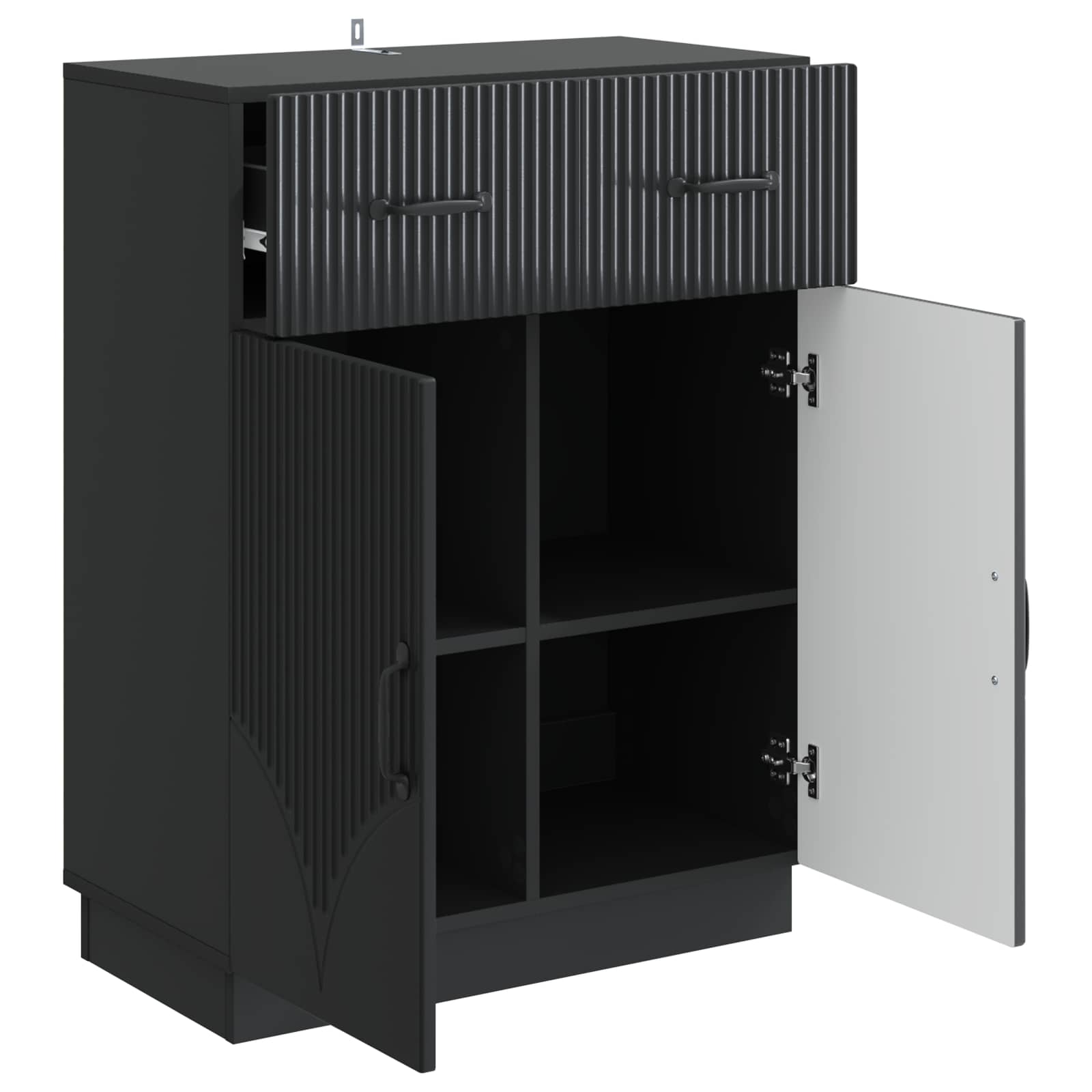 Kreveta s ladicama Crna 66 x 34,5 x 87 cm Konstruirano drvo