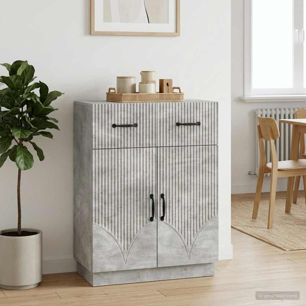 Kreveta Betonska siva 66 x 34,5 x 87 cm Konstruirano drvo