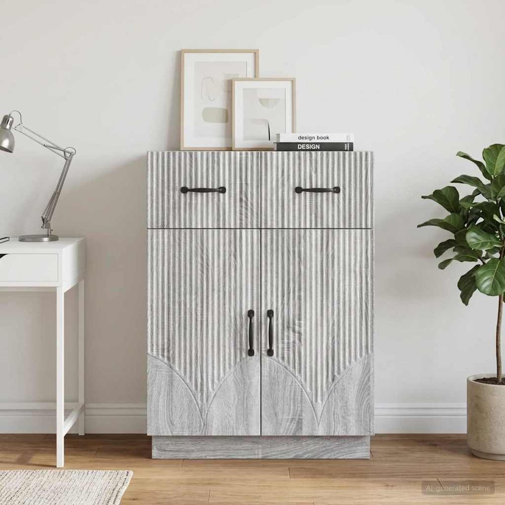 Kreveta Siva sonoma 66 x 34,5 x 87 cm Konstruirano drvo