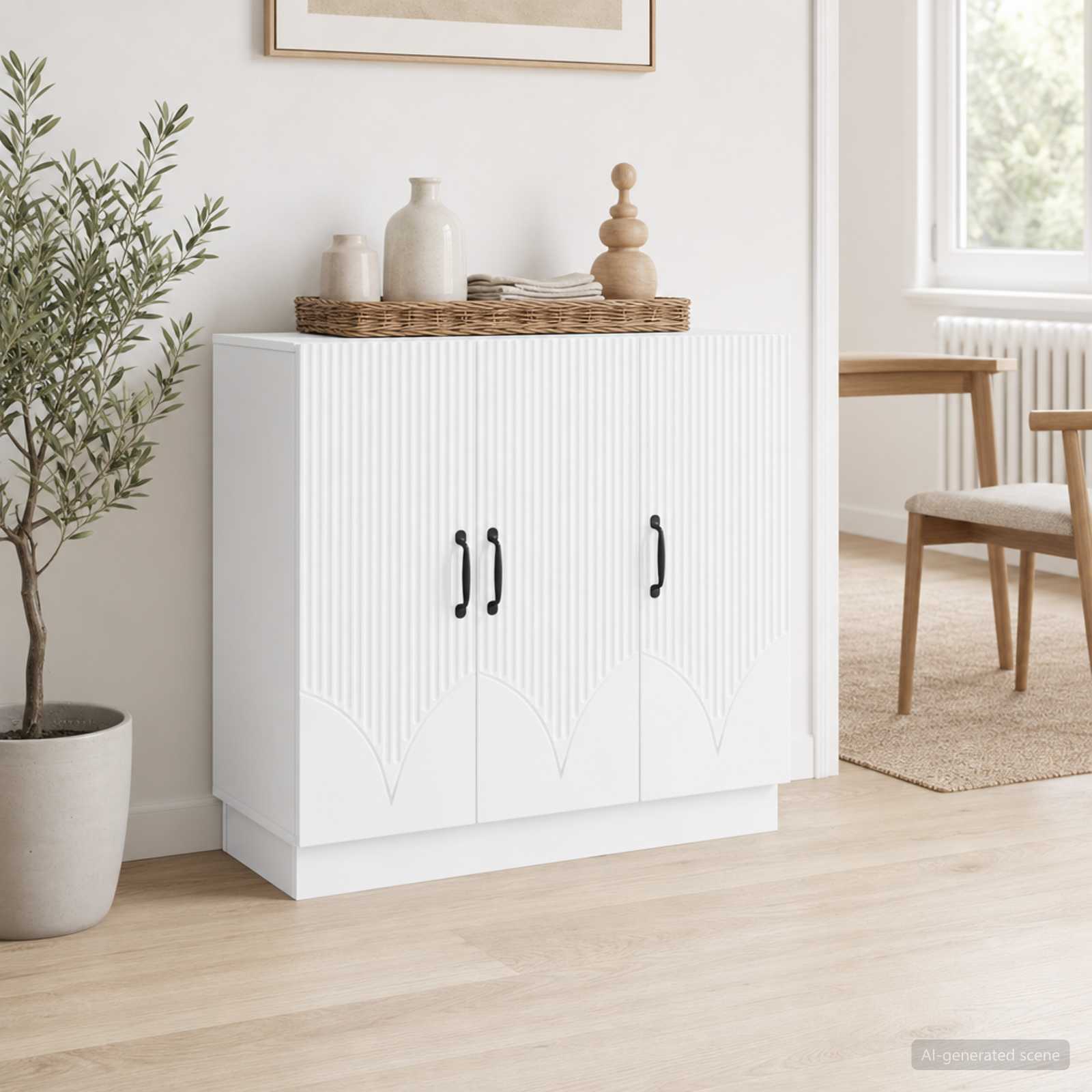 Kreveta Bijela 89 x 34,5 x 77 cm Konstruirano drvo