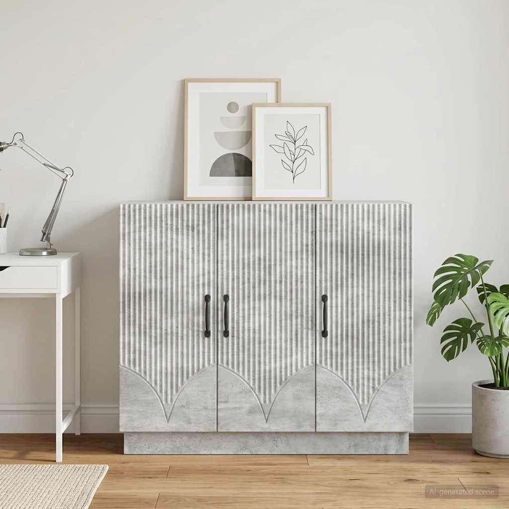 Kreveta Betonska siva 89 x 34,5 x 77 cm Konstruirano drvo