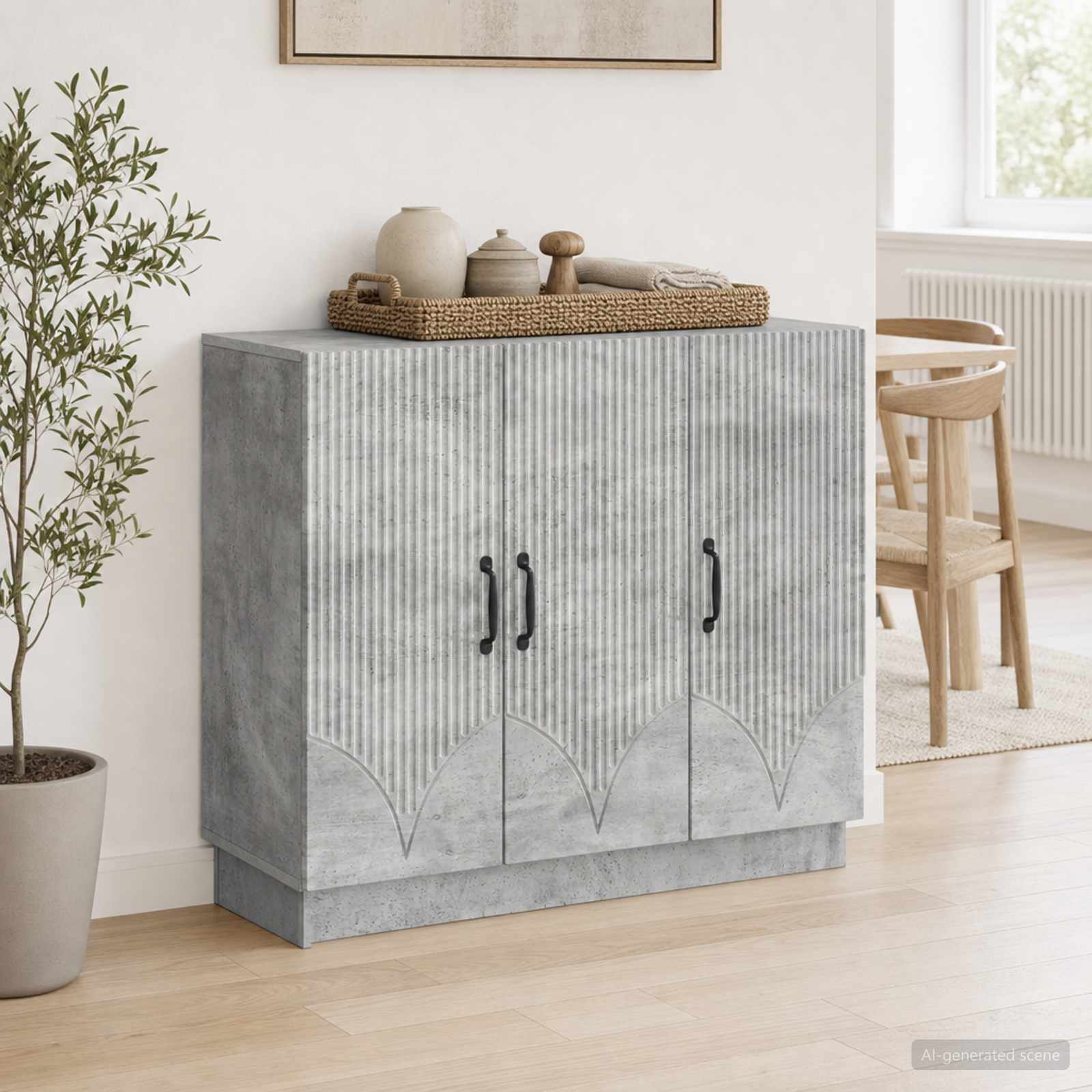 Kreveta Betonska siva 89 x 34,5 x 77 cm Konstruirano drvo