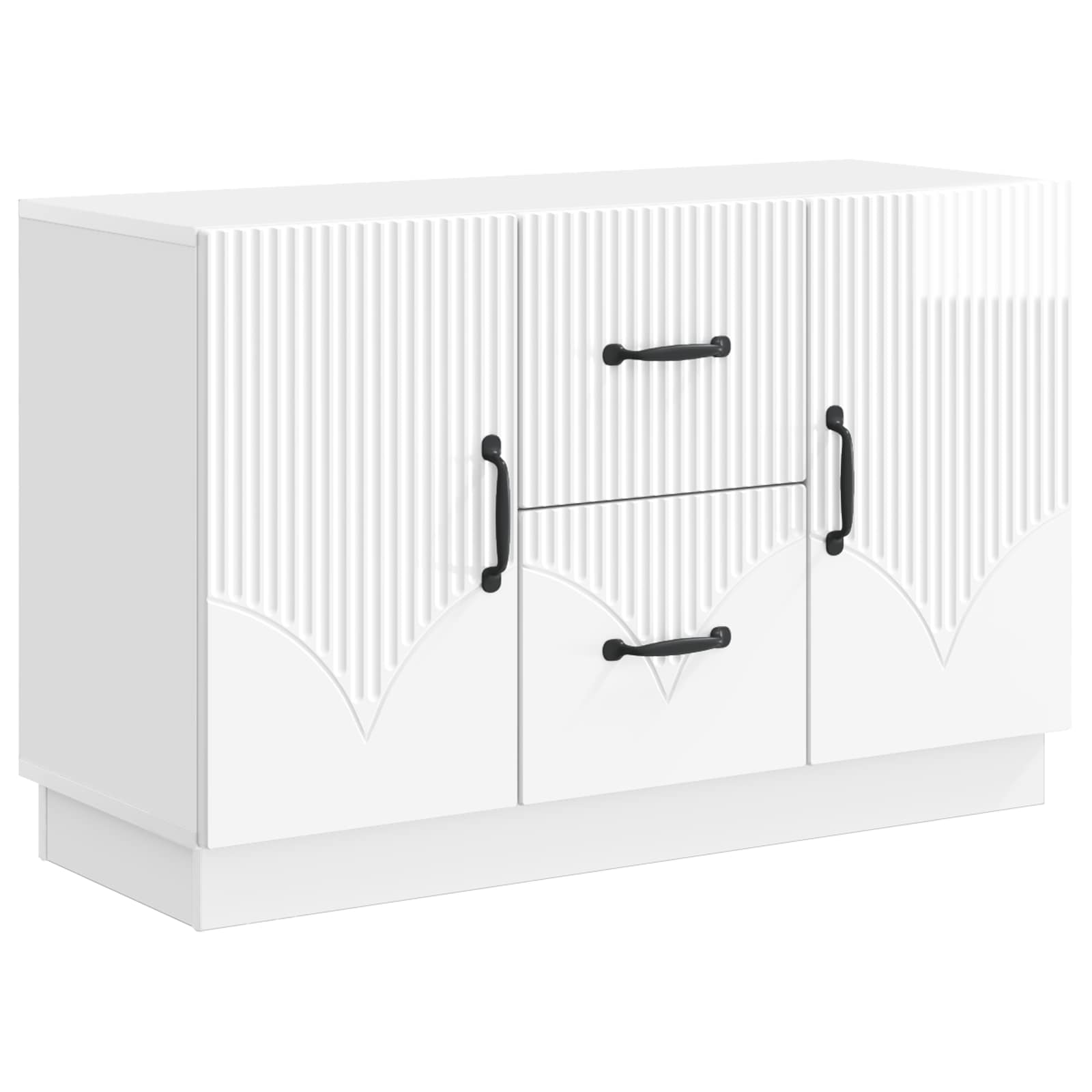 Kreveta s ladicama Bijela visokog sjaja 89 x 34,5 x 57 cm