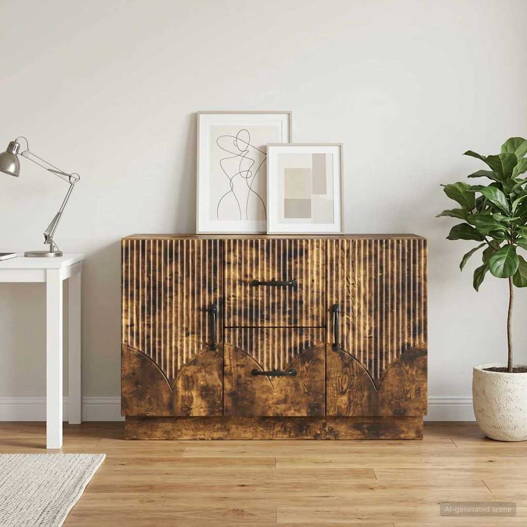 Kreveta Dimljeni hrast 89 x 34,5 x 57 cm Konstruirano drvo