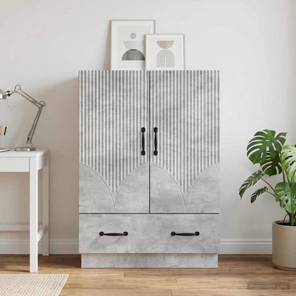 Kreveta Betonska siva 66 x 34,5 x 92 cm Konstruirano drvo