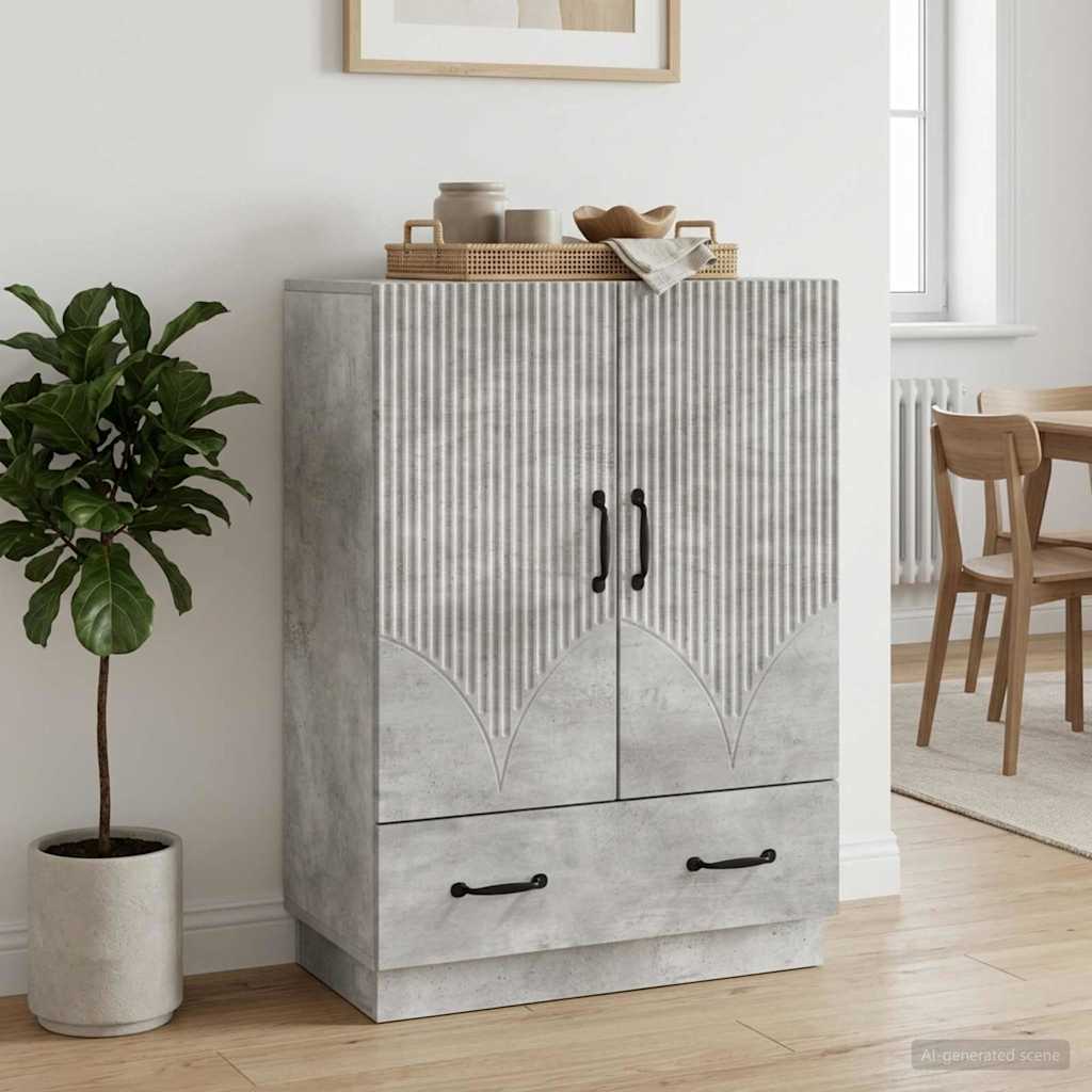 Kreveta Betonska siva 66 x 34,5 x 92 cm Konstruirano drvo