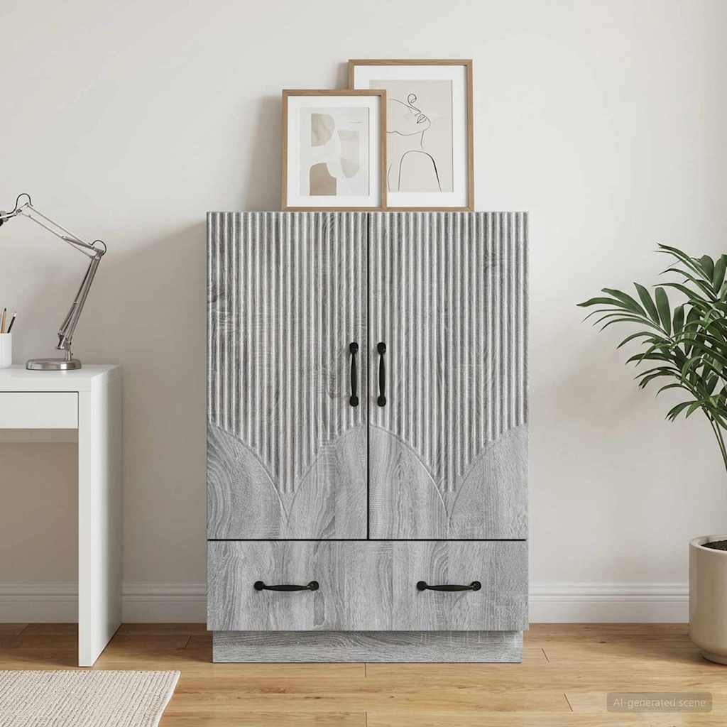 Kreveta Siva sonoma 66 x 34,5 x 92 cm Konstruirano drvo