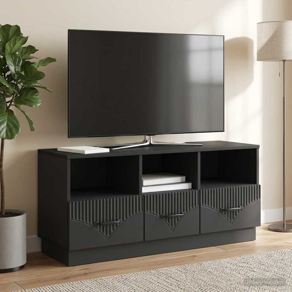 TV ormar s ladicama Crna 102 x 34,5 x 47 cm Konstruirano drvo