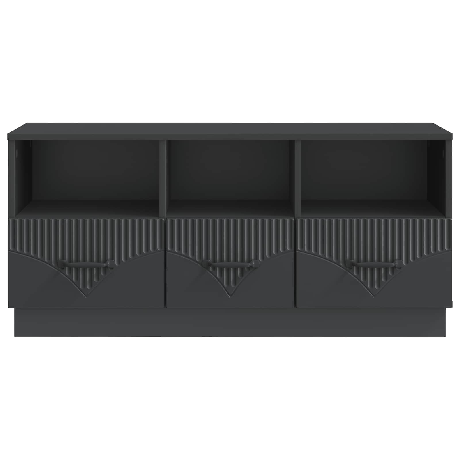 TV ormar s ladicama Crna 102 x 34,5 x 47 cm Konstruirano drvo