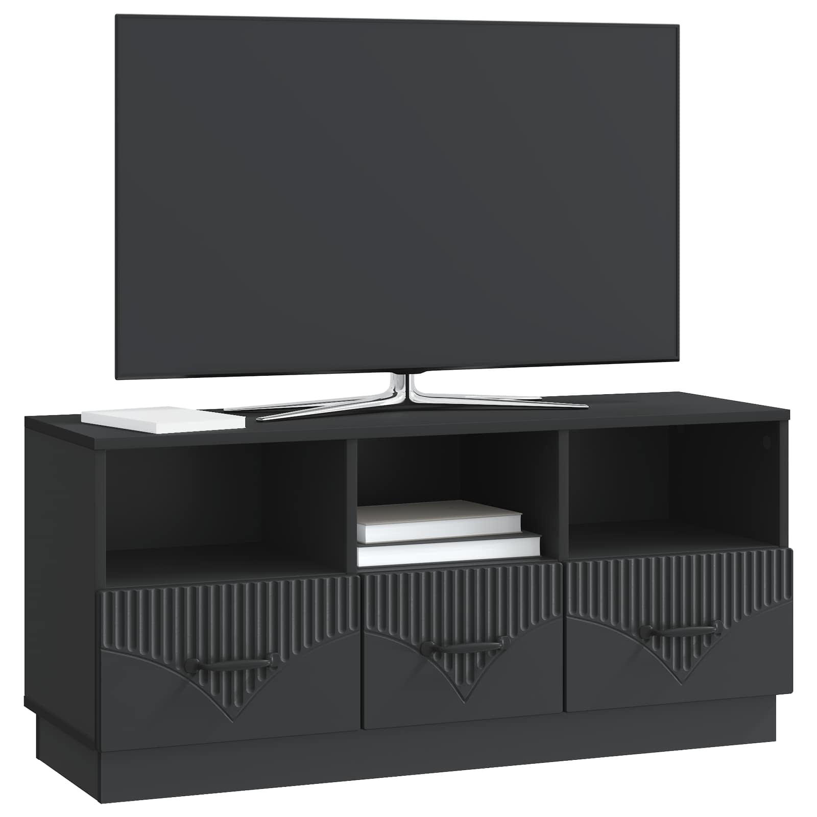 TV ormar s ladicama Crna 102 x 34,5 x 47 cm Konstruirano drvo