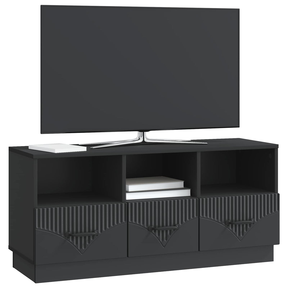 TV ormar s ladicama Crna 102 x 34,5 x 47 cm Konstruirano drvo