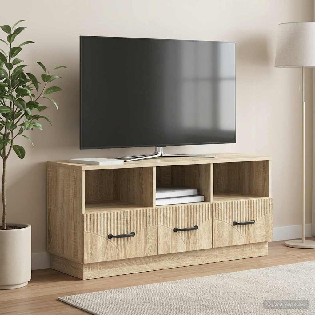 TV ormar s ladicama 102 x 34,5 x 47 cm Konstruirano drvo
