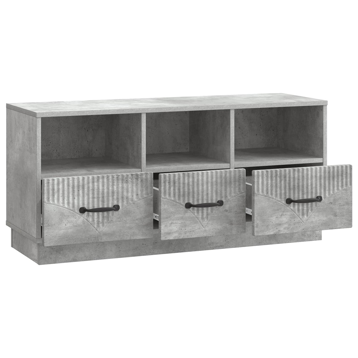 TV ormar Betonska siva 102 x 34,5 x 47 cm Konstruirano drvo