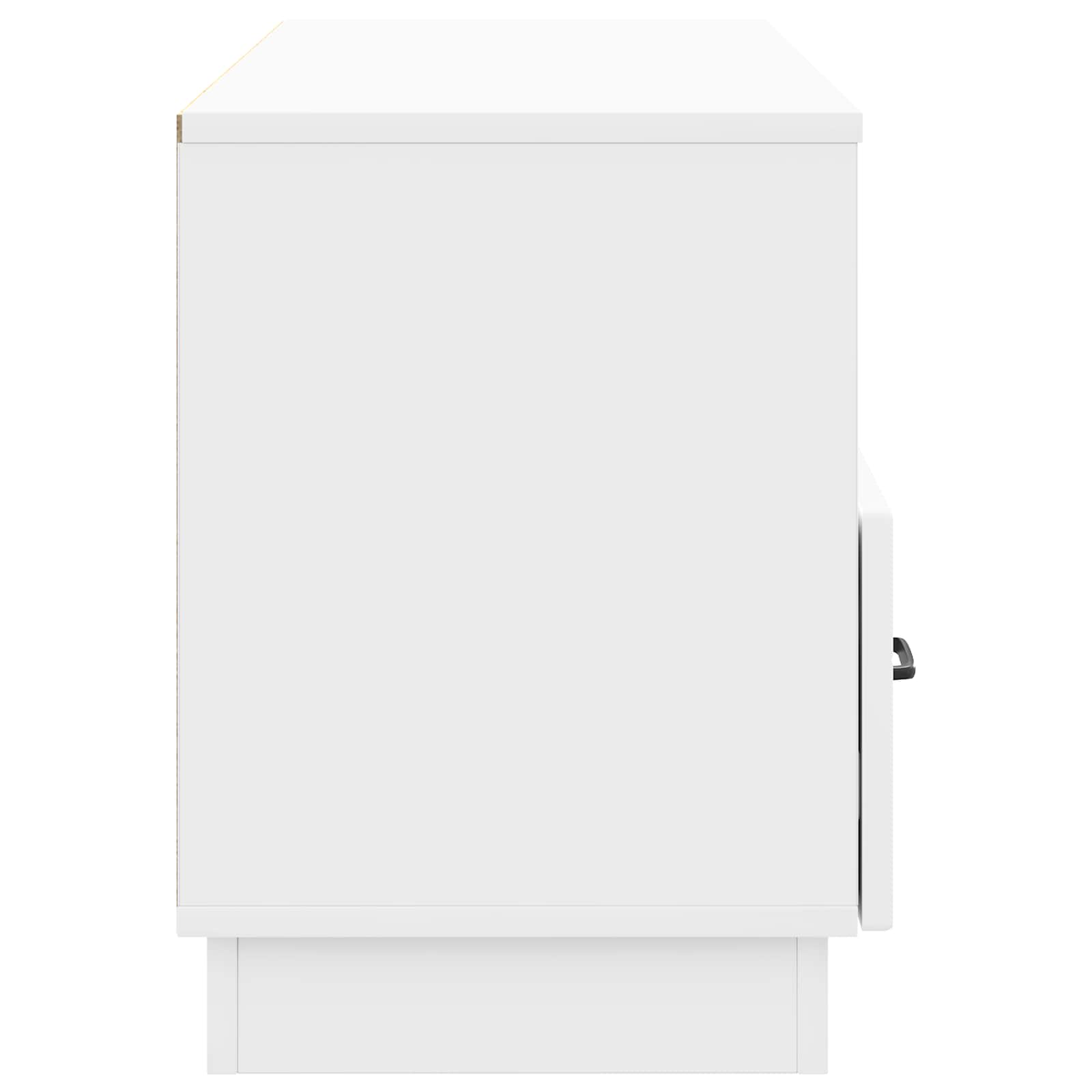 TV ormar s ladicama Bijela visokog sjaja 102 x 34,5 x 47 cm