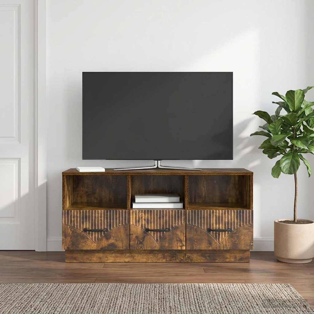 TV ormar Dimljeni hrast 102 x 34,5 x 47 cm Konstruirano drvo