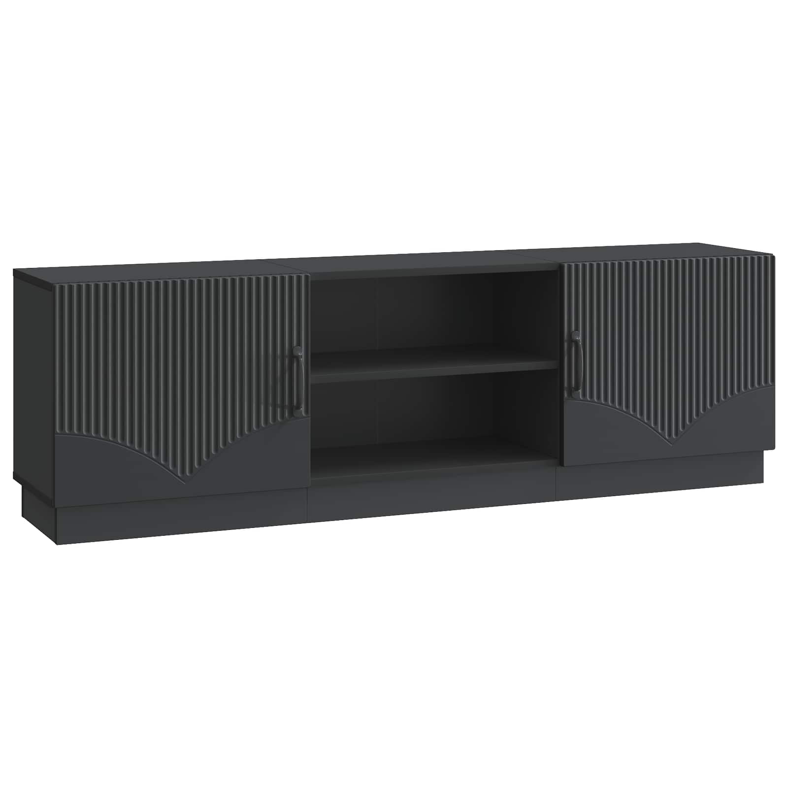 TV ormar Crna 150 x 31 x 47 cm Konstruirano drvo