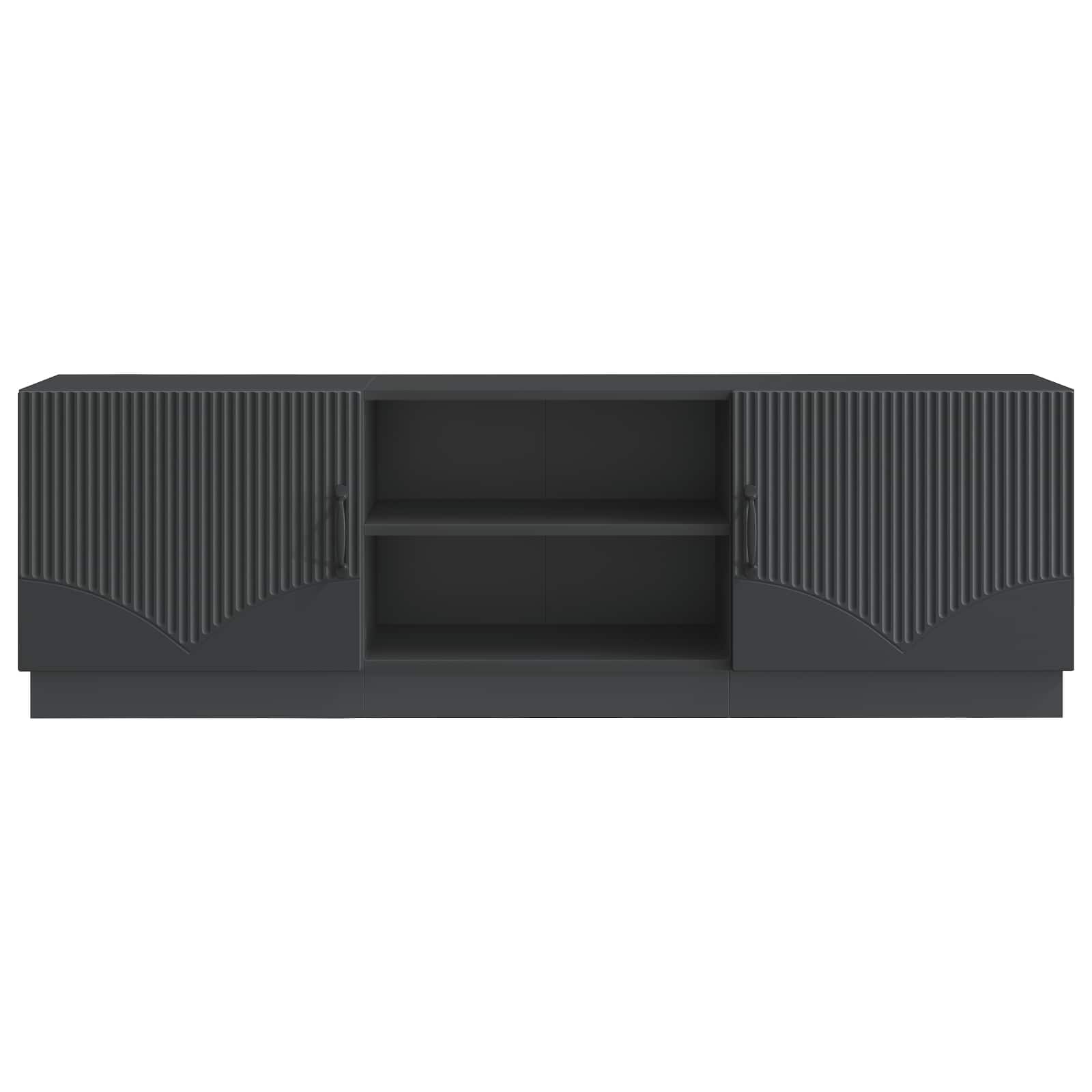 TV ormar Crna 150 x 31 x 47 cm Konstruirano drvo