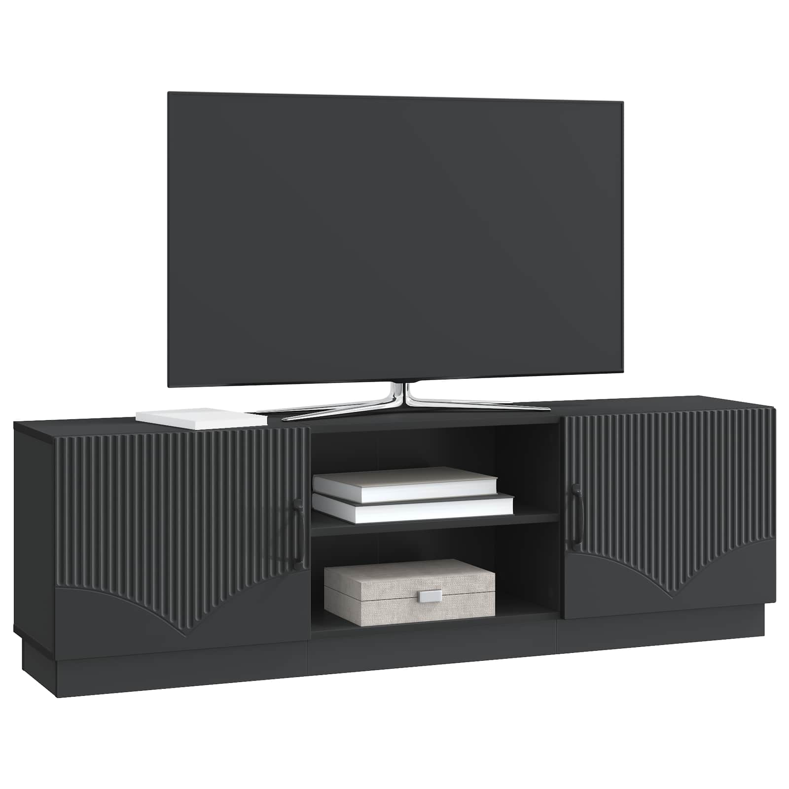 TV ormar Crna 150 x 31 x 47 cm Konstruirano drvo