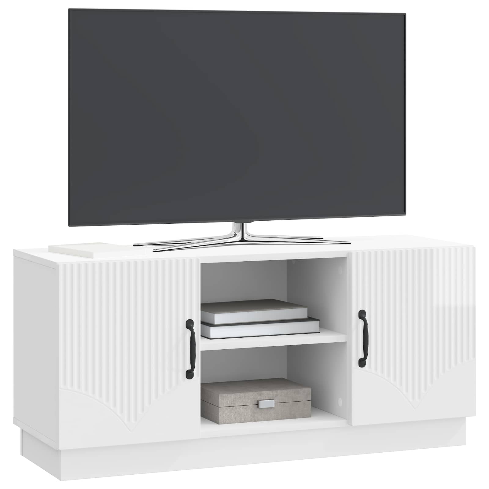 TV ormar Bijela visokog sjaja 102 x 34,5 x 47 cm