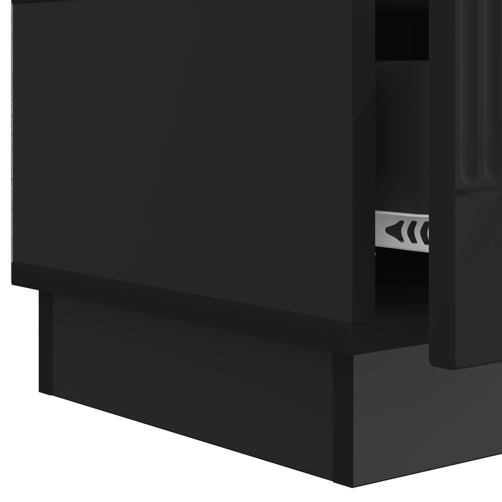 TV ormar s ladicama Crna 147 x 34,5 x 27 cm Konstruirano drvo