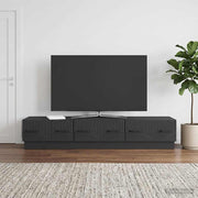 TV ormar s ladicama Crna 147 x 34,5 x 27 cm Konstruirano drvo
