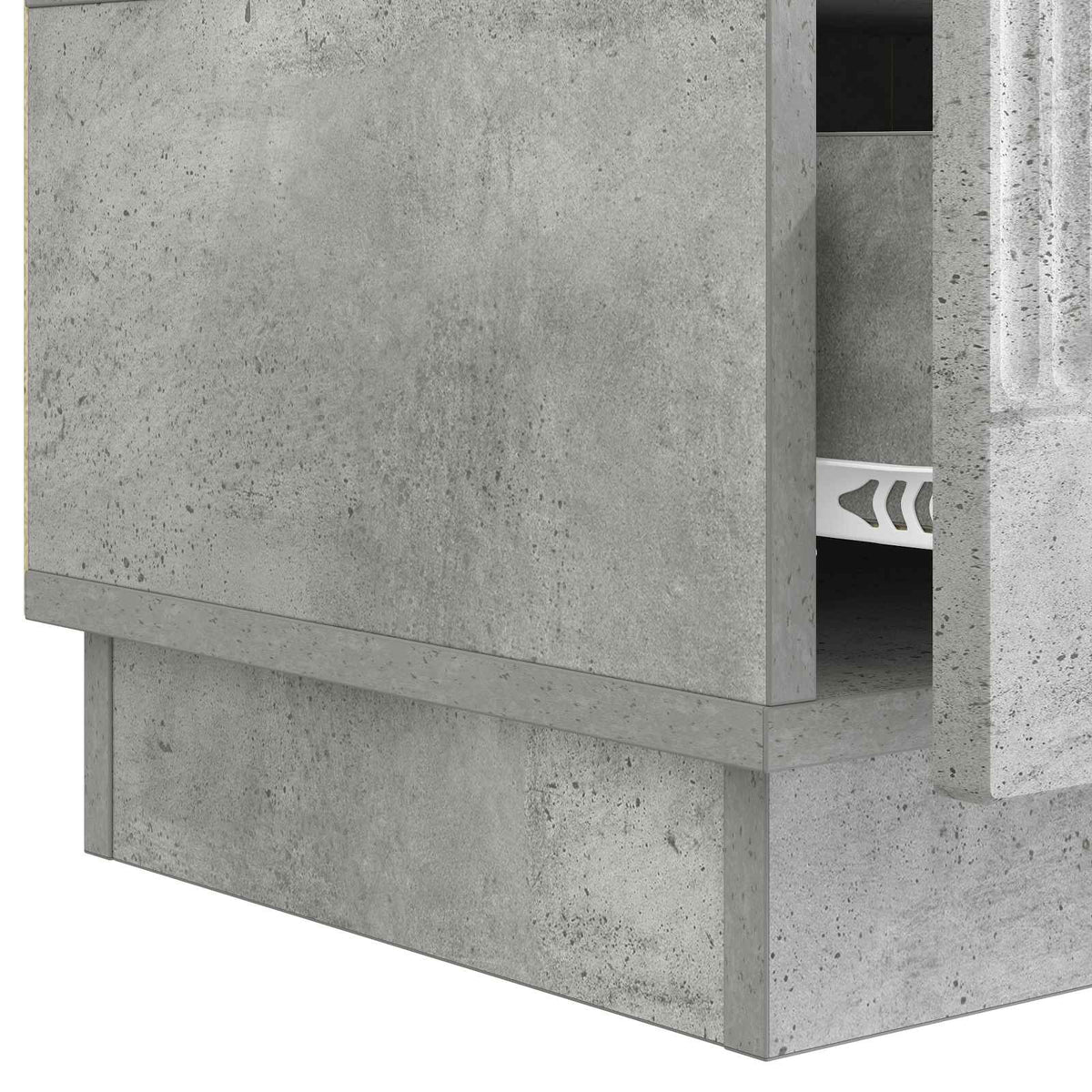 TV ormar Betonska siva 147 x 34,5 x 27 cm Konstruirano drvo