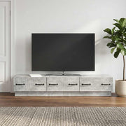 TV ormar Betonska siva 147 x 34,5 x 27 cm Konstruirano drvo