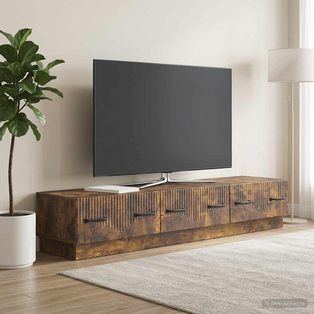 TV ormar Dimljeni hrast 147 x 34,5 x 27 cm Konstruirano drvo