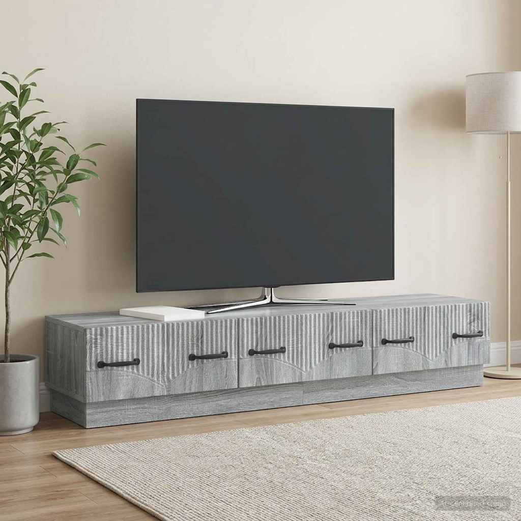 TV ormar Siva sonoma 147 x 34,5 x 27 cm Konstruirano drvo