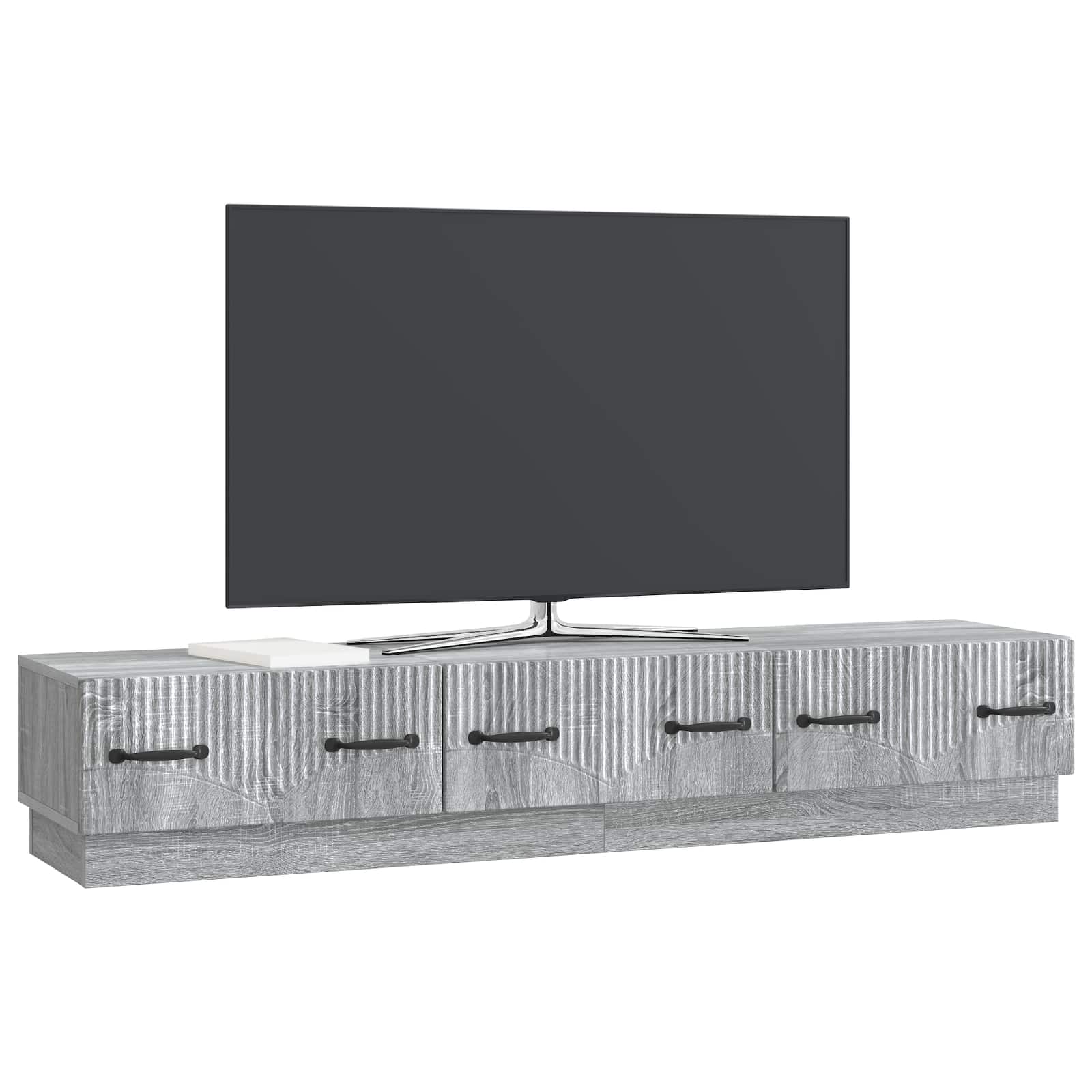 TV ormar Siva sonoma 147 x 34,5 x 27 cm Konstruirano drvo