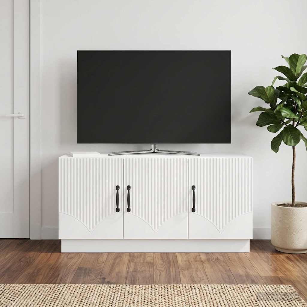 TV ormar Bijela visokog sjaja 99 x 34,5 x 47 cm