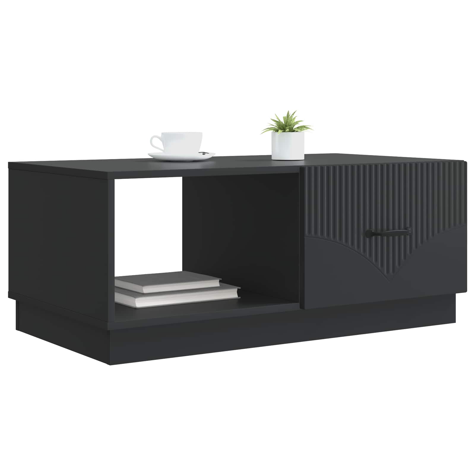Kava Stol Crna 90 x 50 x 37 cm Konstruirano drvo