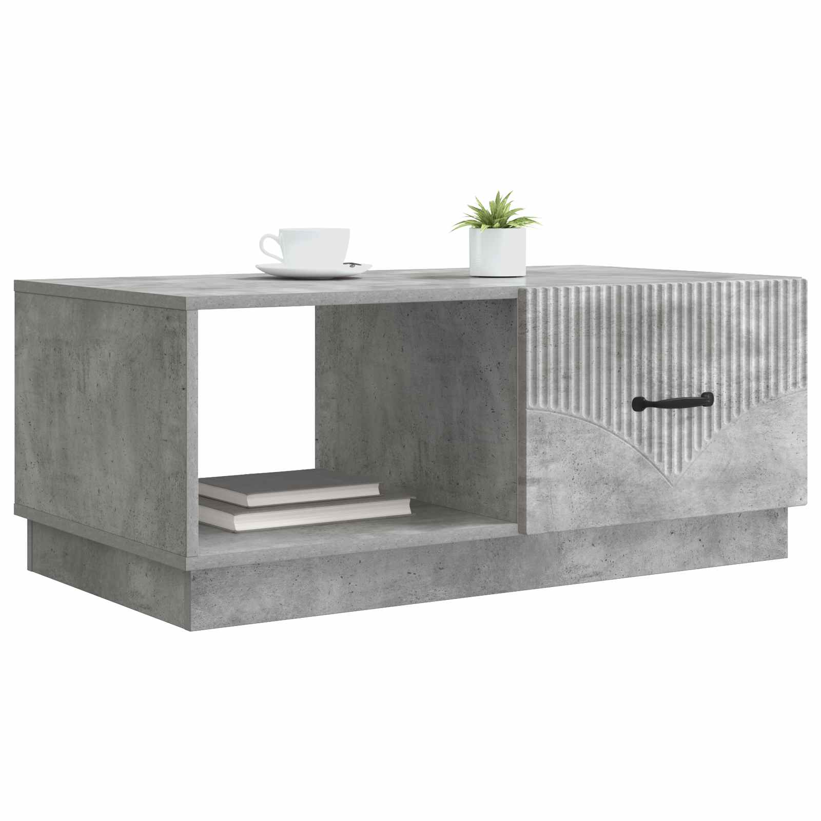 Kava Stol Betonska siva 90 x 50 x 37 cm Konstruirano drvo