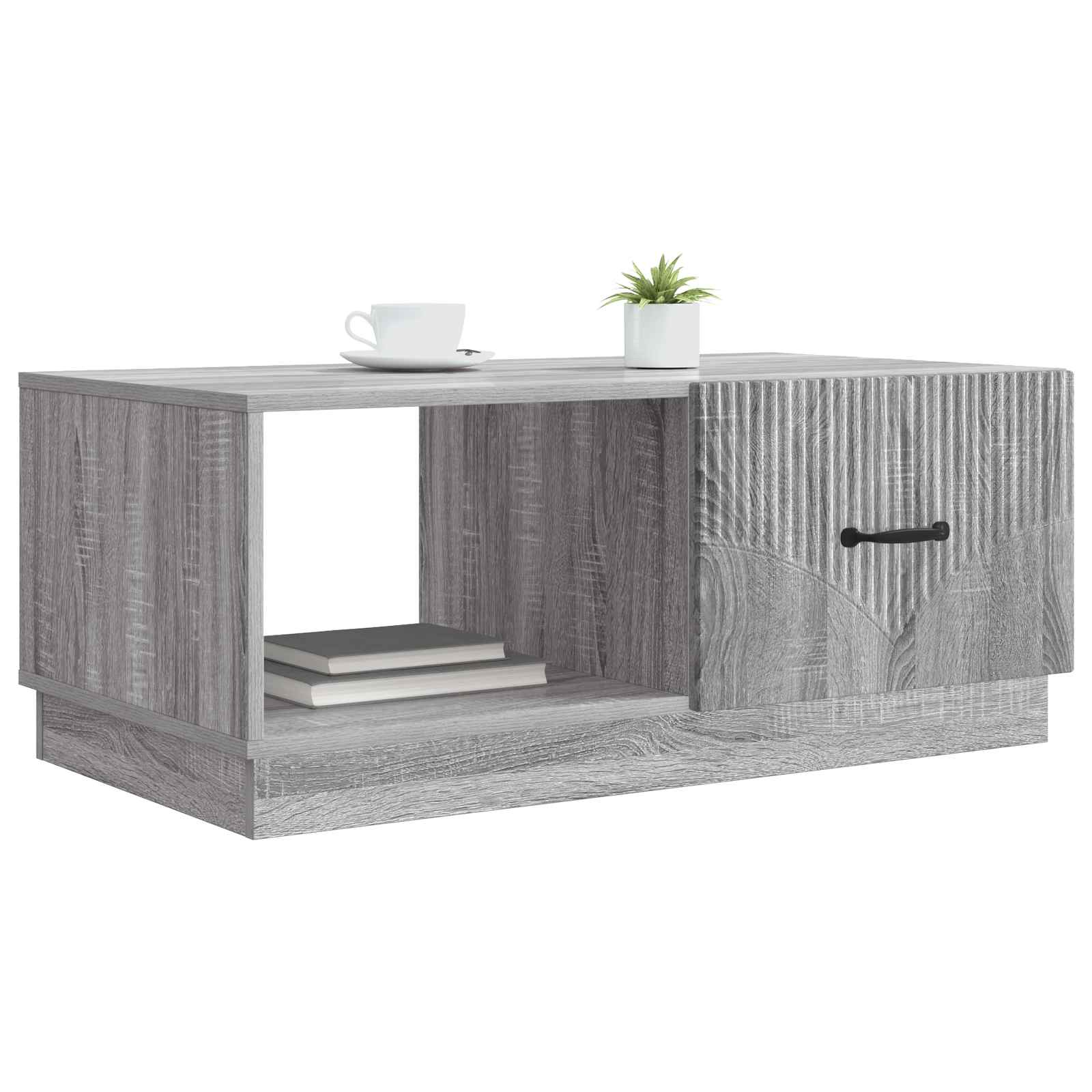 Kava Stol Siva sonoma 90 x 50 x 37 cm Konstruirano drvo