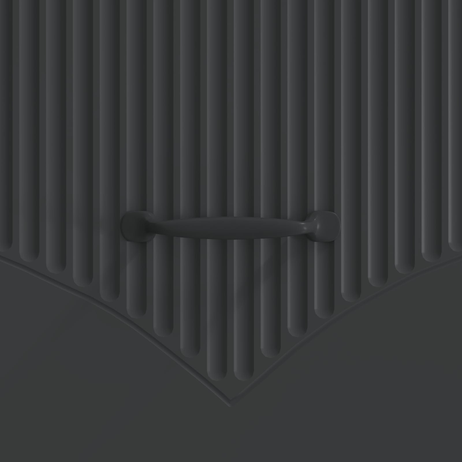 Kava Stol s ladicama Crna 49 x 50 x 37 cm Konstruirano drvo
