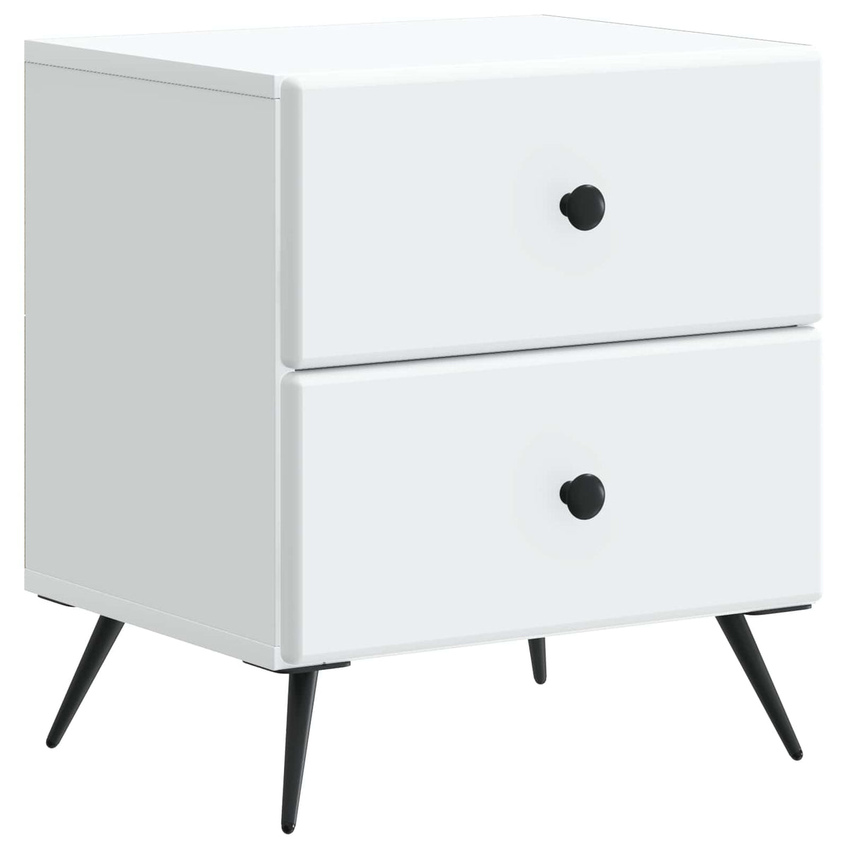 Noćni ormar 2 pcs Bijela 43 x 34,5 x 47,5 cm Konstruirano drvo