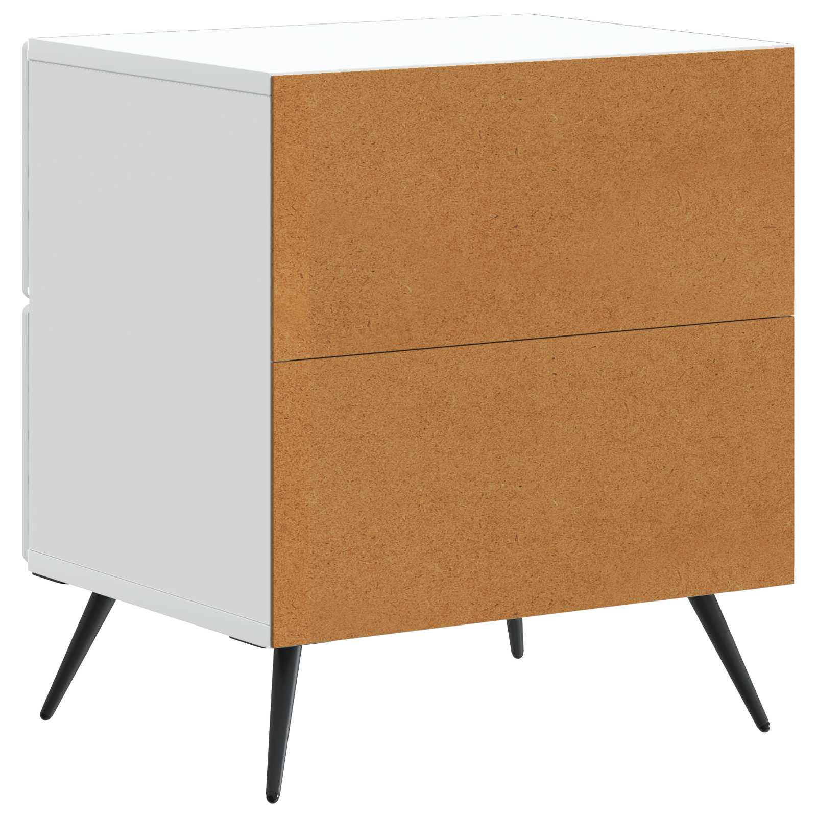 Noćni ormar 2 pcs Bijela 43 x 34,5 x 47,5 cm Konstruirano drvo