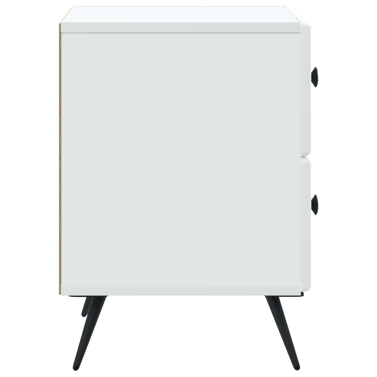 Noćni ormar 2 pcs Bijela 43 x 34,5 x 47,5 cm Konstruirano drvo