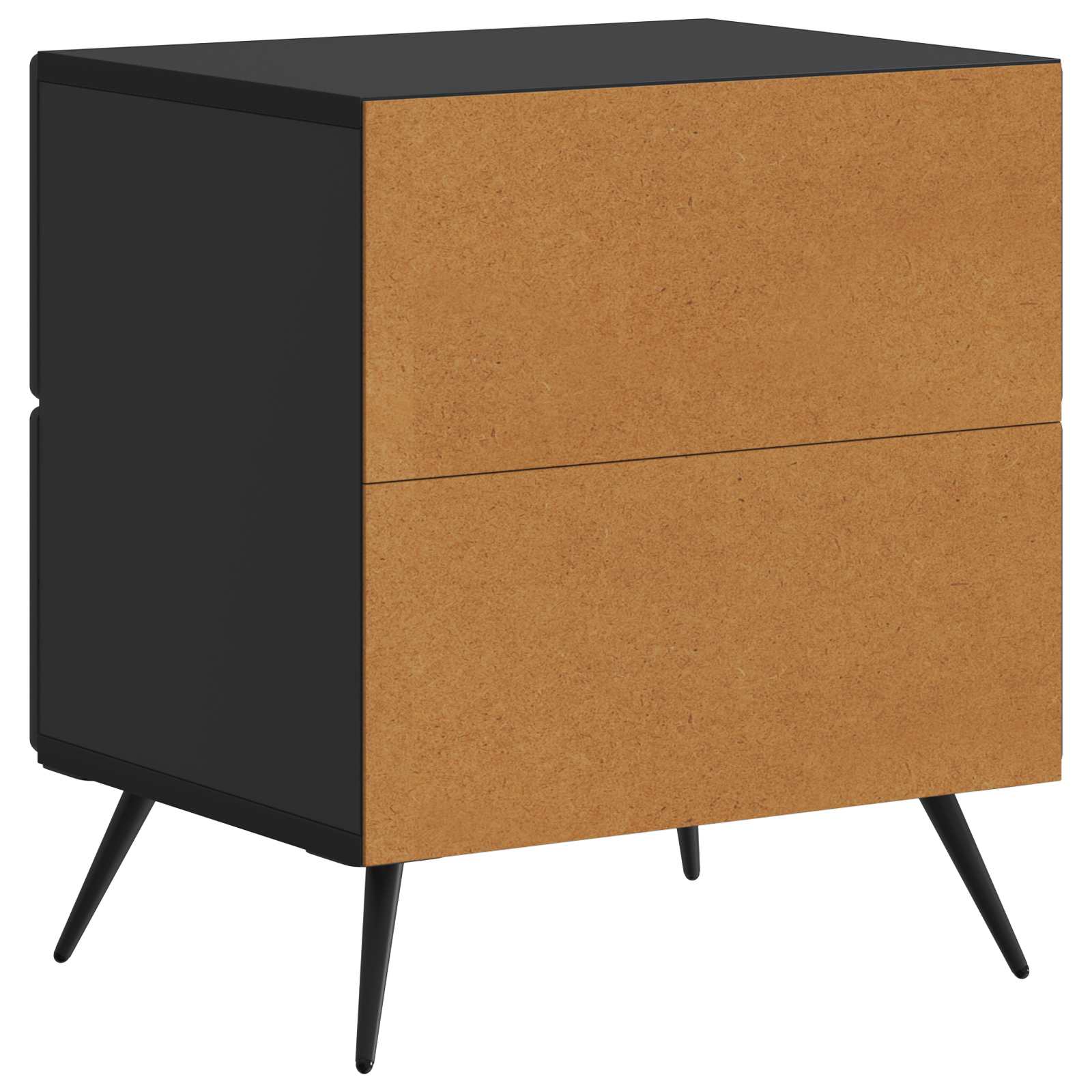 Noćni ormar Crna 43 x 34,5 x 47,5 cm Konstruirano drvo