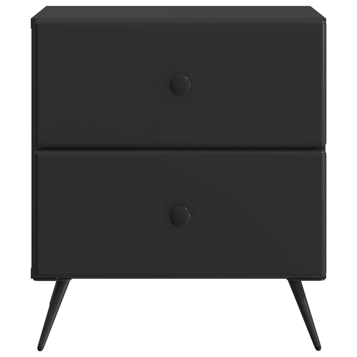 Noćni ormar 2 pcs Crna 43 x 34,5 x 47,5 cm Konstruirano drvo