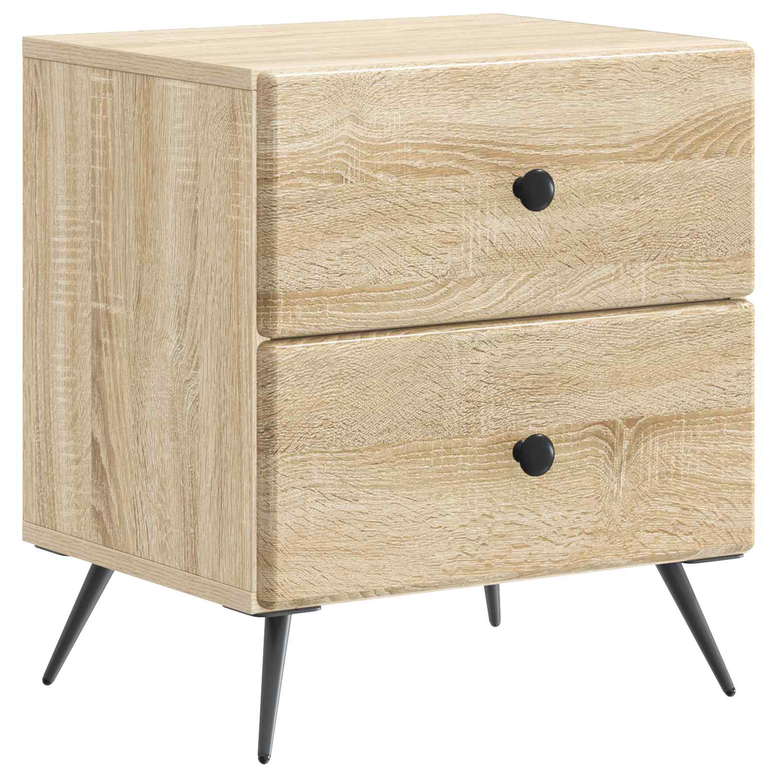 Noćni ormar s ladicama 2 pcs Hrast sonoma 43 x 34,5 x 47,5 cm