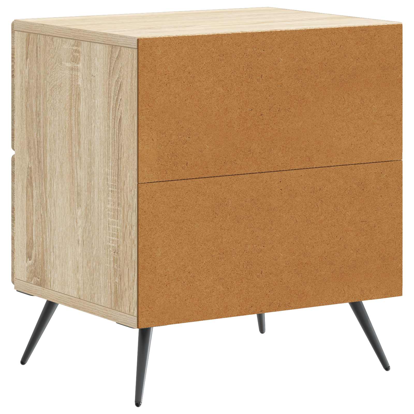 Noćni ormar s ladicama 2 pcs Hrast sonoma 43 x 34,5 x 47,5 cm