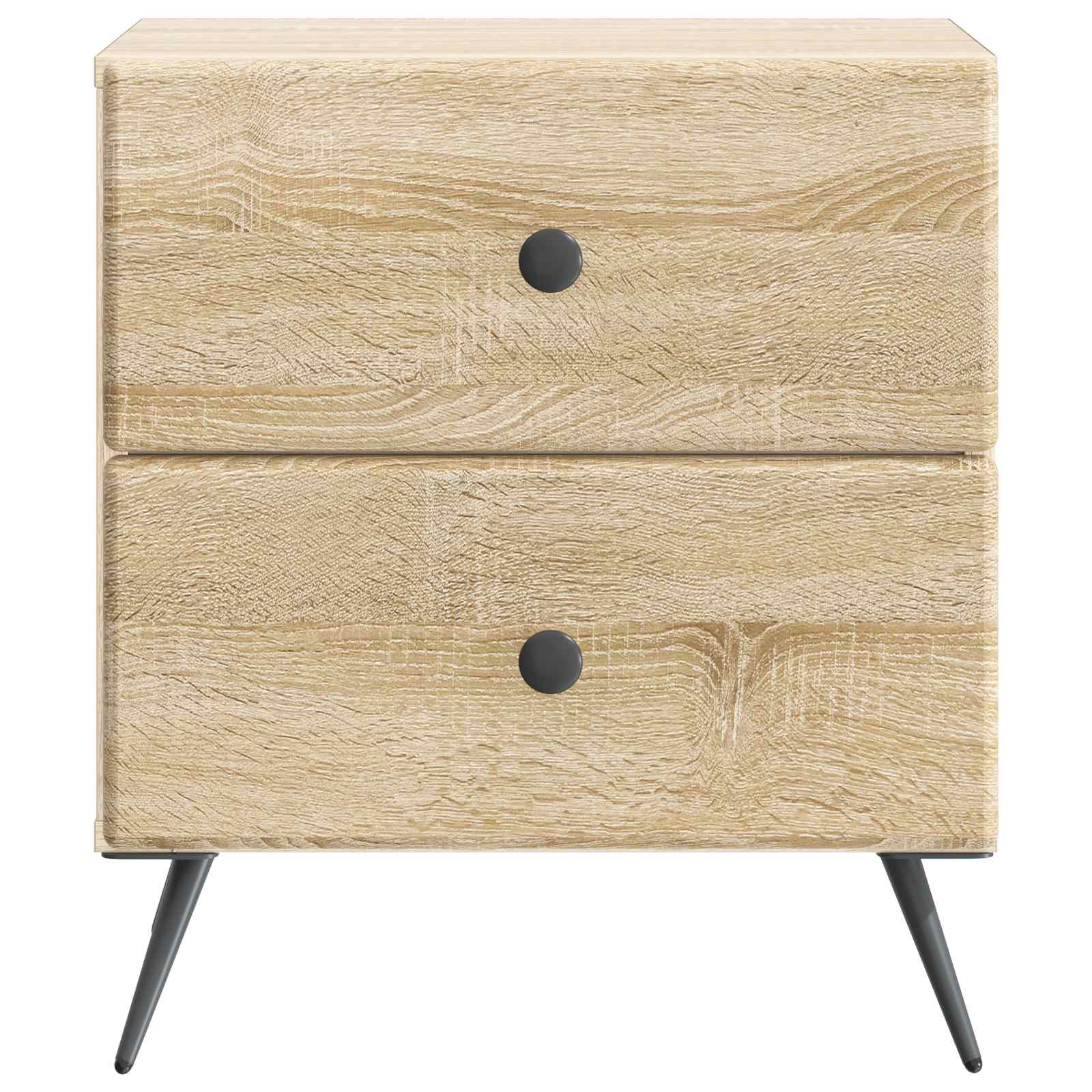 Noćni ormar s ladicama 2 pcs Hrast sonoma 43 x 34,5 x 47,5 cm