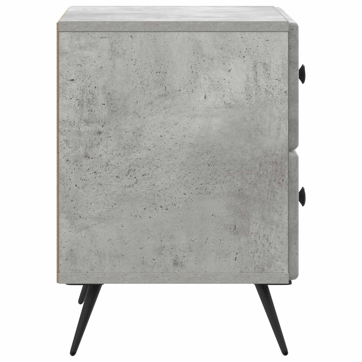 Noćni ormar s ladicama 2 pcs Betonska siva 43 x 34,5 x 47,5 cm