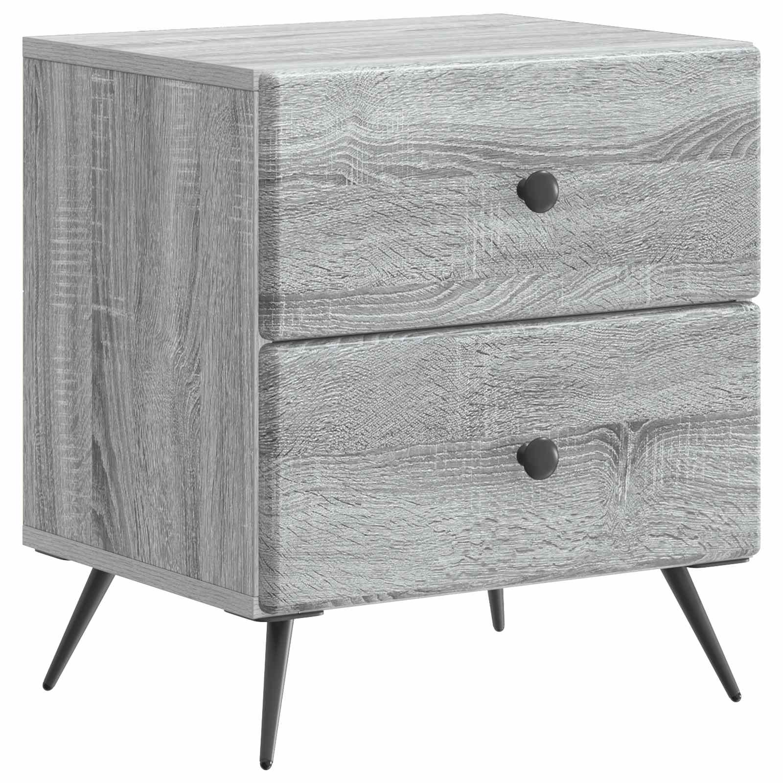 Noćni ormar Siva sonoma 43 x 34,5 x 47,5 cm Konstruirano drvo